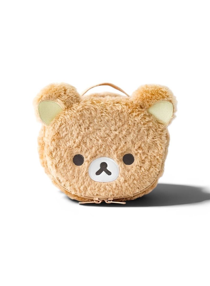 Cute Plush Bear Makeup Bag Cosmetic Organizer for Women - Image 1