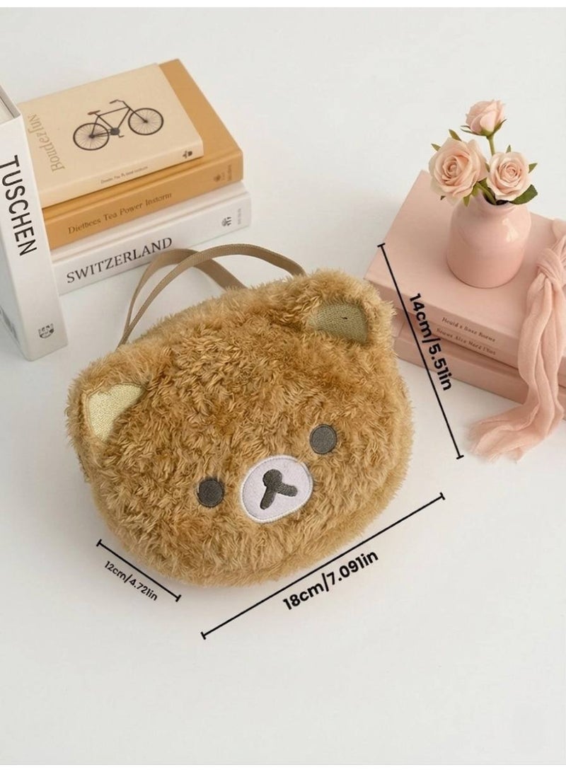 Cute Plush Bear Makeup Bag Cosmetic Organizer for Women - Image 5