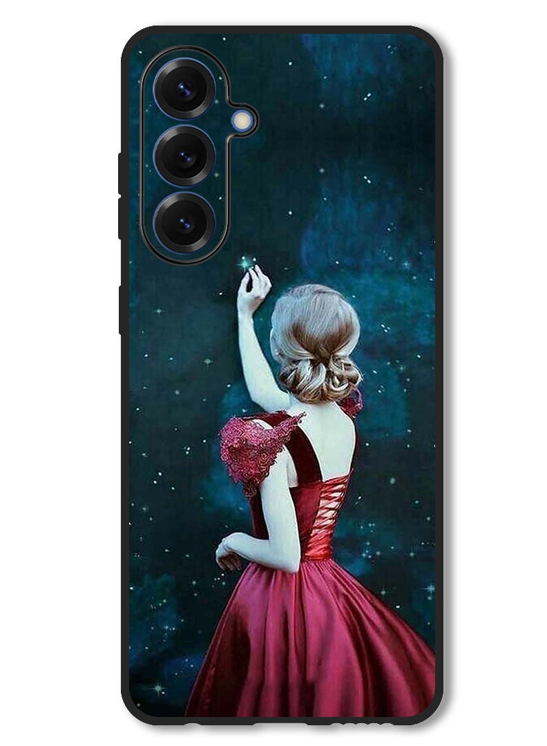 Theodor Case Compatible with Samsung Galaxy A56 Protection Shockproof Bumper Cover Girl Touching Star - Image 1