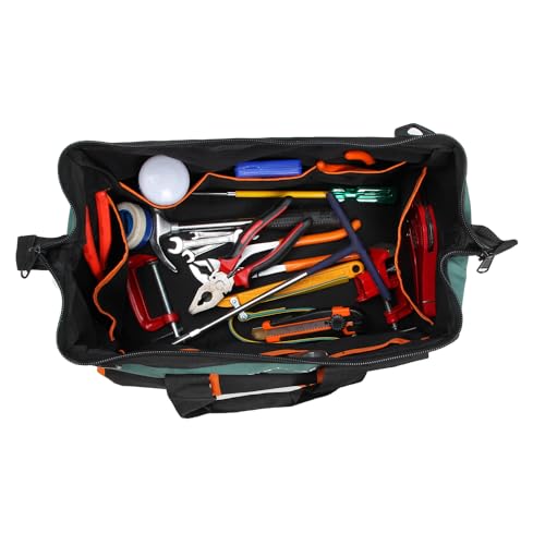 WORLD STAR Tool Bag with Multipurpose Tool Storage | Durable Polyester Water Proof Bag Bag for Electricians Plumbers & Technicians | Household Tool Organiser | For all Hand & Power Tools - Image 3