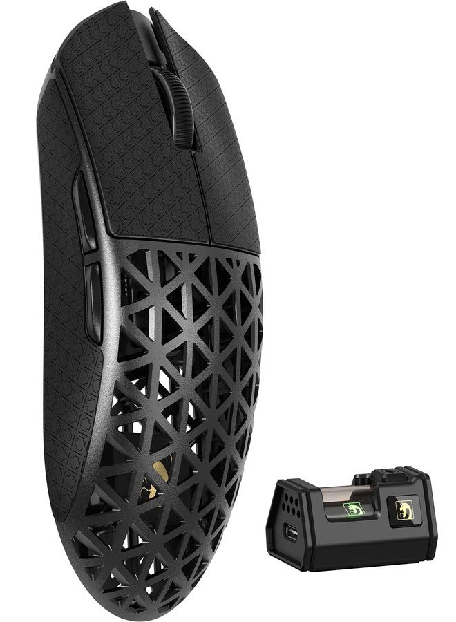 MAMBASNAKE M5 Ultra Carbon Fiber 8KHz Wireless Gaming Mouse,PAW3950 Sensor 42K DPI,39g Lightweight Tri-Mode 2.4GHz/BT/Wired Computer Mice,Web Driver Support,for Win/Mac/FPS/MOBA/Esports-Black(B) - Image 1