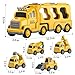 TEMI Construction Truck Boy Toys for 35 Year Old Toddlers Toys for 3 4 5 6 7 Years Old Engineering Transport Vehicle Carrier Truck Kids Excavator Crane Gifts Toys for Boys and Girls Aged 46 - Image 4