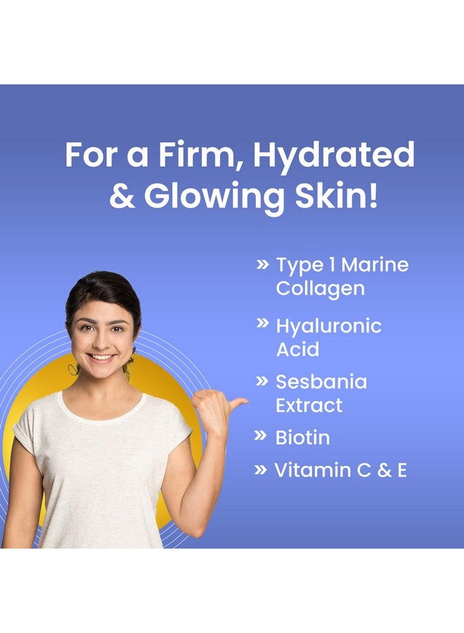 DR. MOREPEN Marine Collagen Skin Protein Powder With Hyaluronic Acid, Vitamin C, Sesabania & Biotin | Pineapple Flavour | 250g - Image 3