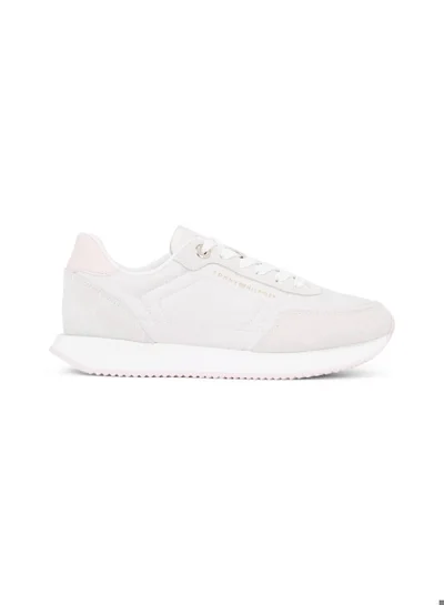 TOMMY HILFIGER Suede Mixed Texture Runner Sneakers
