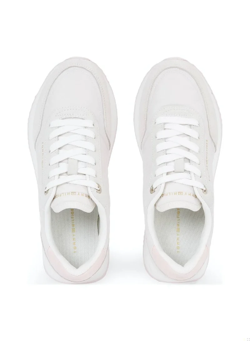 TOMMY HILFIGER Suede Mixed Texture Runner Sneakers