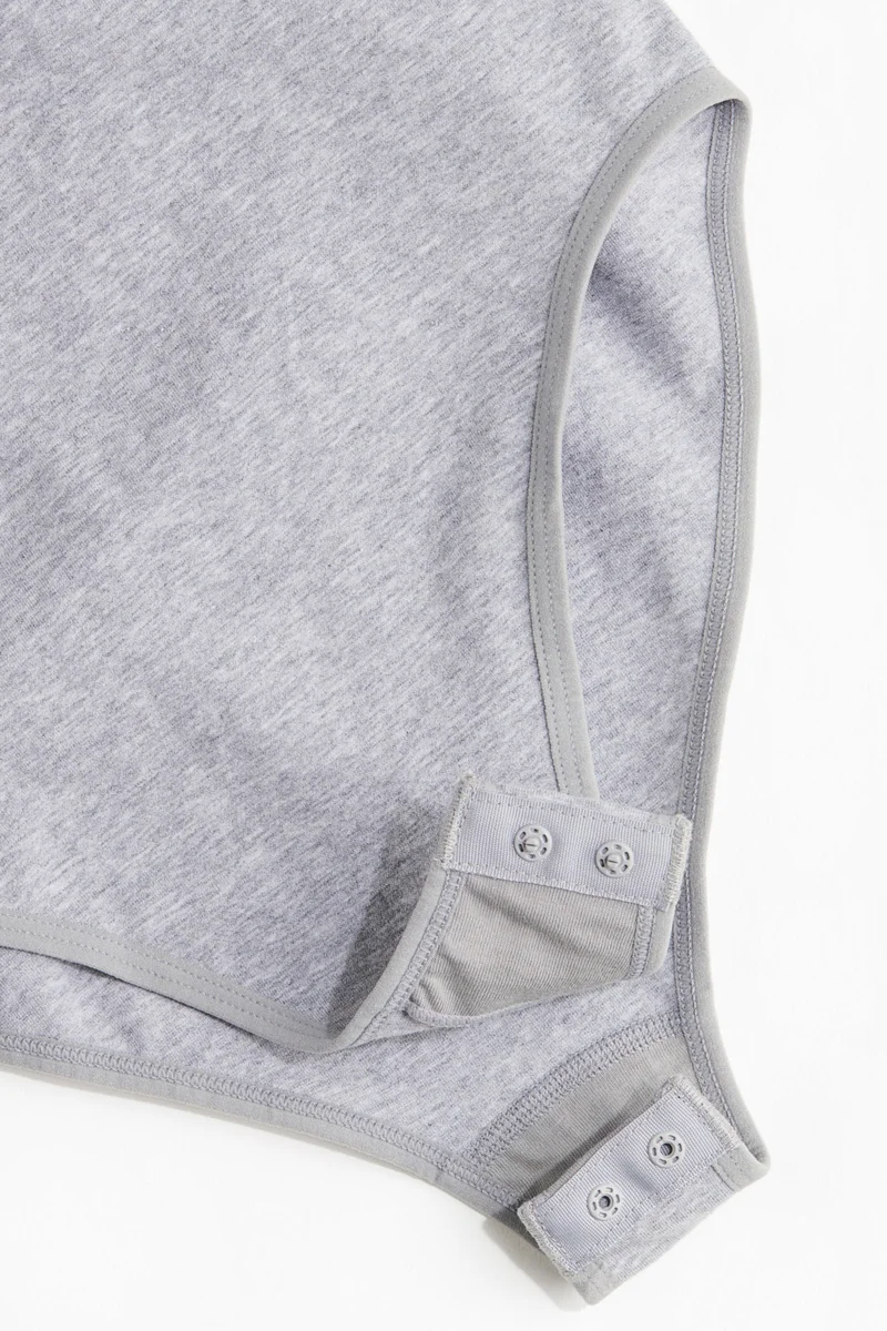 H&M Grey Dusty Light Mama Seamless Nursing Body for Women | Best Price UAE