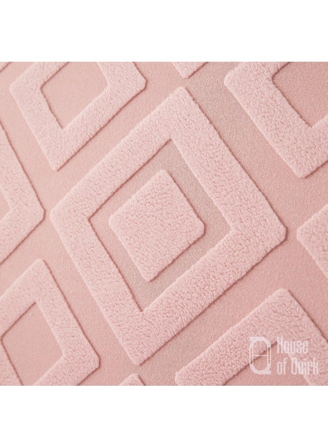 هاوس أوف كويرك غطاء أريكة House of Quirk Universal Single Seater من القماش الجاكار بملمس ماسي 220 جرام لكل متر مربع غطاء ناعم الملمس للأريكة غطاء أريكة مرن قابل للتمدد (وردي، 90-145 سم) - Image 4