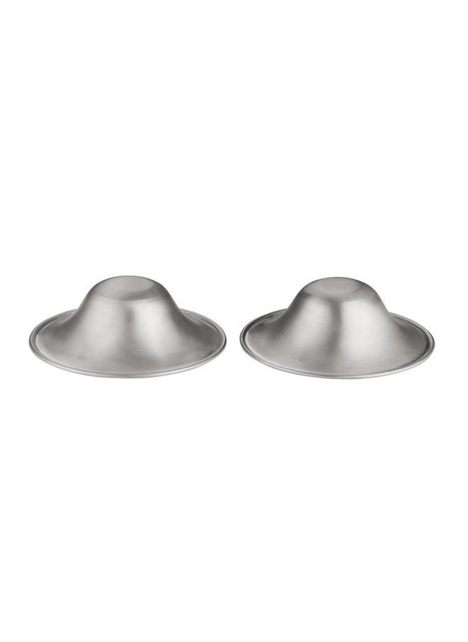 Otto Angelino Silver Nursing Cups Nipple Shields For Breastfeeding Mothers Soothe Protect Reusable Tender And Handmade Nipples Breast Shells Milk Saver To Collect Breastmilk Leaks  - Image 4