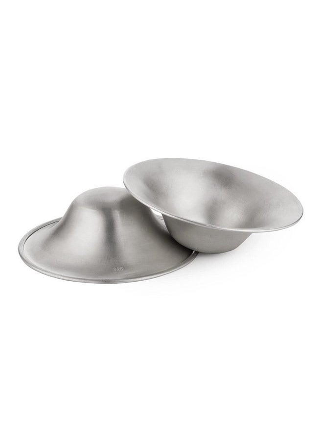 Otto Angelino Silver Nursing Cups Nipple Shields For Breastfeeding Mothers Soothe Protect Reusable Tender And Handmade Nipples Breast Shells Milk Saver To Collect Breastmilk Leaks  - Image 2