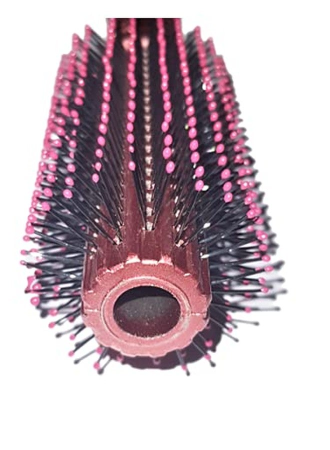Tiamo Round Plastic Hairbrush set blue and brown for grooming - Image 5