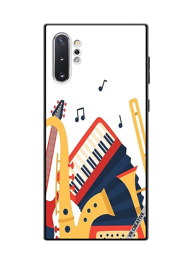 VR CREATIVE Protective Case Cover For Samsung Galaxy Note10 Plus 5G Music Instruments Design Multicolour - Image 1