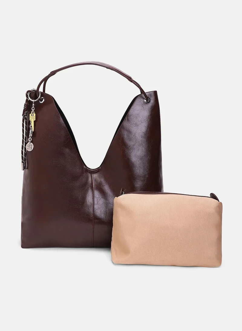 صوص هاوت Women's The Large Dayscape Hobo Bag - Coffee Brown