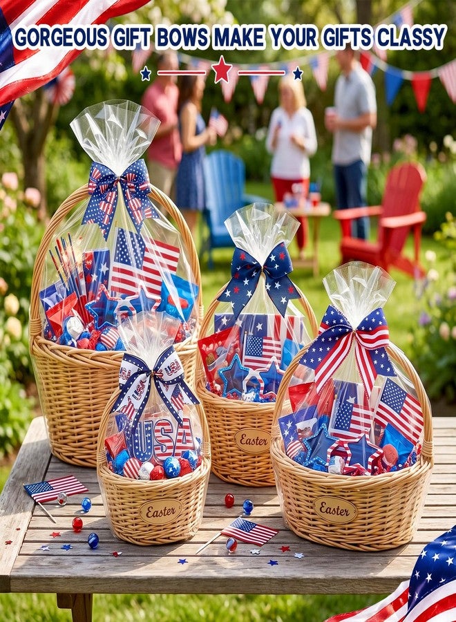 Daifunli 48 Pcs 6 Inch 4th of July Bows for Women Patriotic Bows for Wreaths Decorations Bulk Red White Blue Gift for Independence Day Party Decor - Image 4