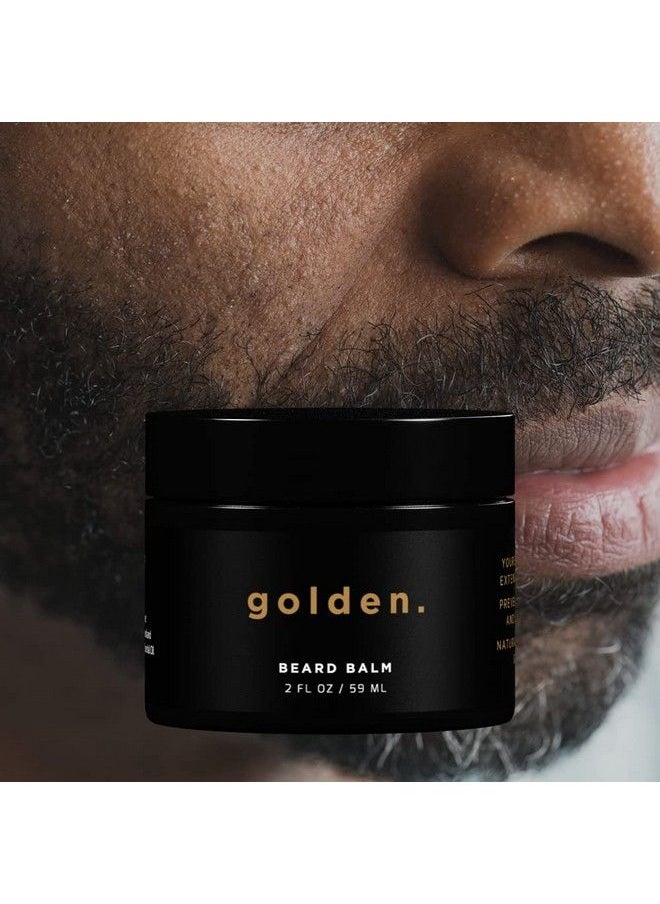 Golden Grooming Company - Growth Beard Balm Leavein Conditioner Made With Only Natural And Organic Ingredients 2 Ounce - Image 1