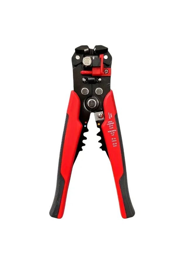 Black Red 7 In 1 Heavy Duty Automatic Wire Crimping Set With Terminals Stripper - Image 5