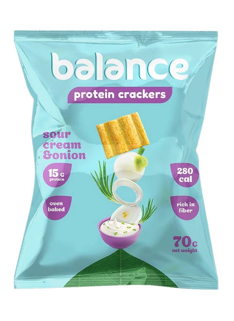 protein crackers Sour Cream & Onion - 70-78 grams