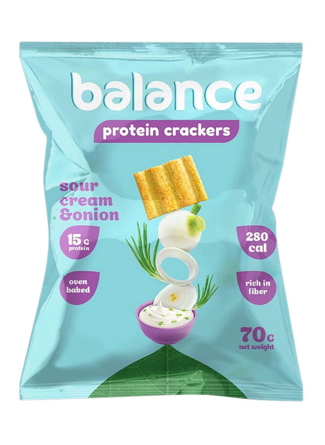 protein crackers Sour Cream & Onion - 70-78 grams