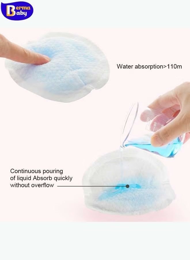 NIBEMINENT Pack Of 150 Breathable Disposable Nursing Breast Pads Pads，Individually Wrapped Portable Nipple Pads for Breastfeeding - Image 2