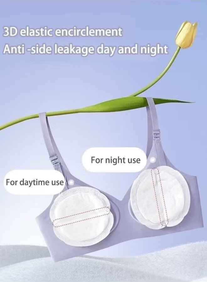 NIBEMINENT Pack Of 150 Breathable Disposable Nursing Breast Pads Pads，Individually Wrapped Portable Nipple Pads for Breastfeeding - Image 3