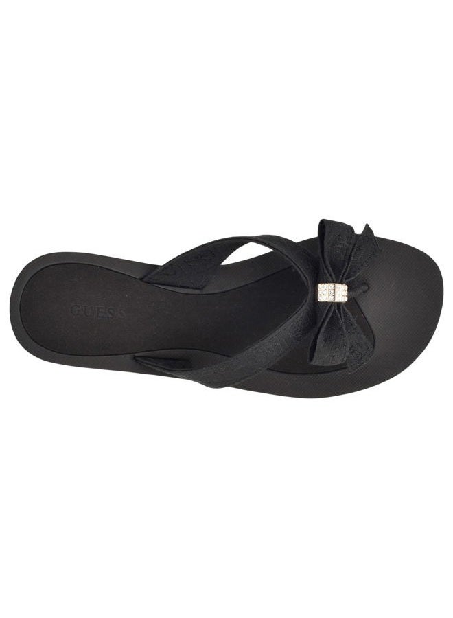 GUESS Women's Tuta Flip-Flop, Black, 7 - Image 2