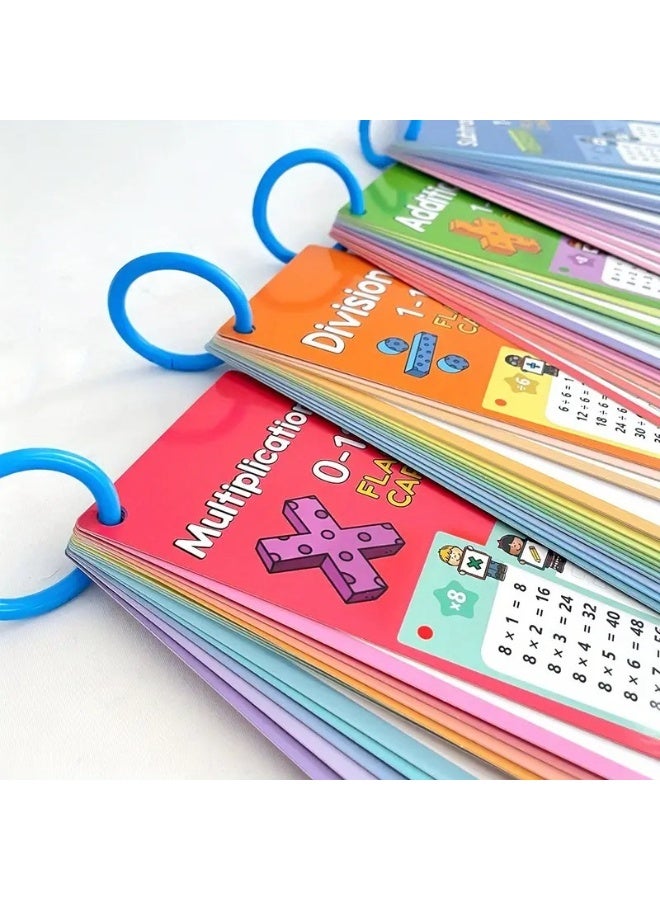 كليكو مجموعة بطاقات تعليمية للرياضيات 4 في 1 (الجمع، الطرح، الضرب، القسمة) - Image 2