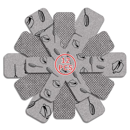 Anpuimult Pan Protectors for Stacking,Set of 12 and 3 Different Size,pan separators Protectors,Cookware Protector Set,Pot Protectors Stacking，Pot Pads Anti-Slip to Avoid Scratching or Marring When Stacking - Image 1