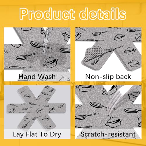 Anpuimult Pan Protectors for Stacking,Set of 12 and 3 Different Size,pan separators Protectors,Cookware Protector Set,Pot Protectors Stacking，Pot Pads Anti-Slip to Avoid Scratching or Marring When Stacking - Image 5