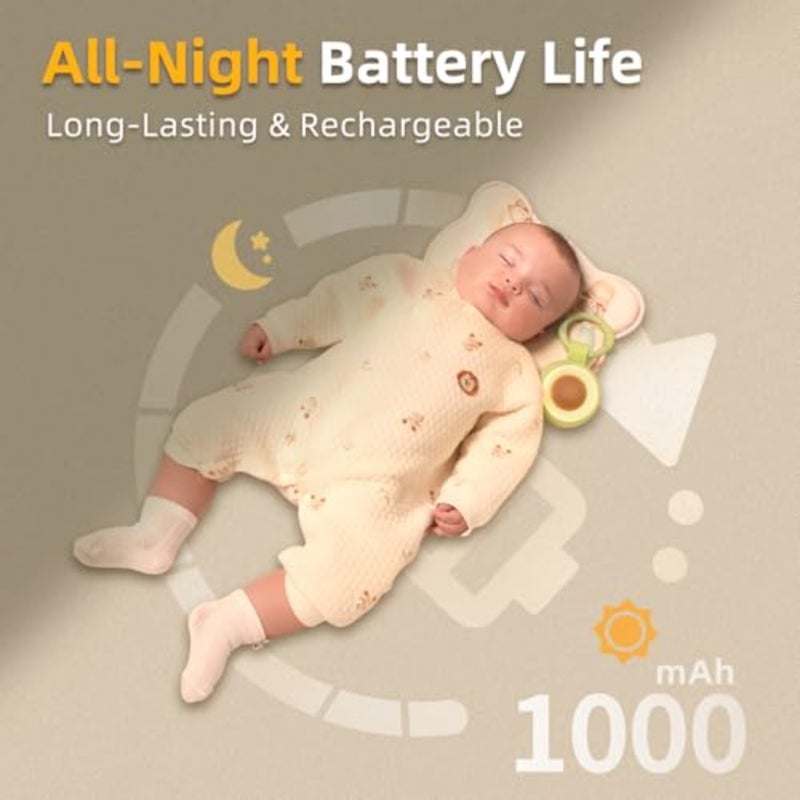 alilo Pocket Soother Portable Baby Sound Machine with Night Light, 30 Soothing Sounds White Noise, Travel Sleep Aid with Timer Memory, Newborn Gift Avocado - Image 5