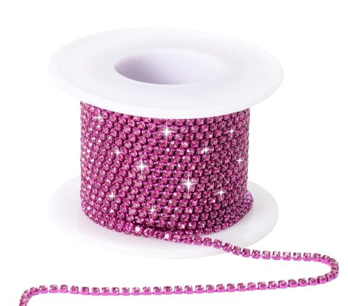 KAOYOO 10 Yards 3mm012 Crystal Rhinestone Close Chain Trim Sew on Trim for Sewing CraftsDIY DecorationJewelryWedding - Image 1