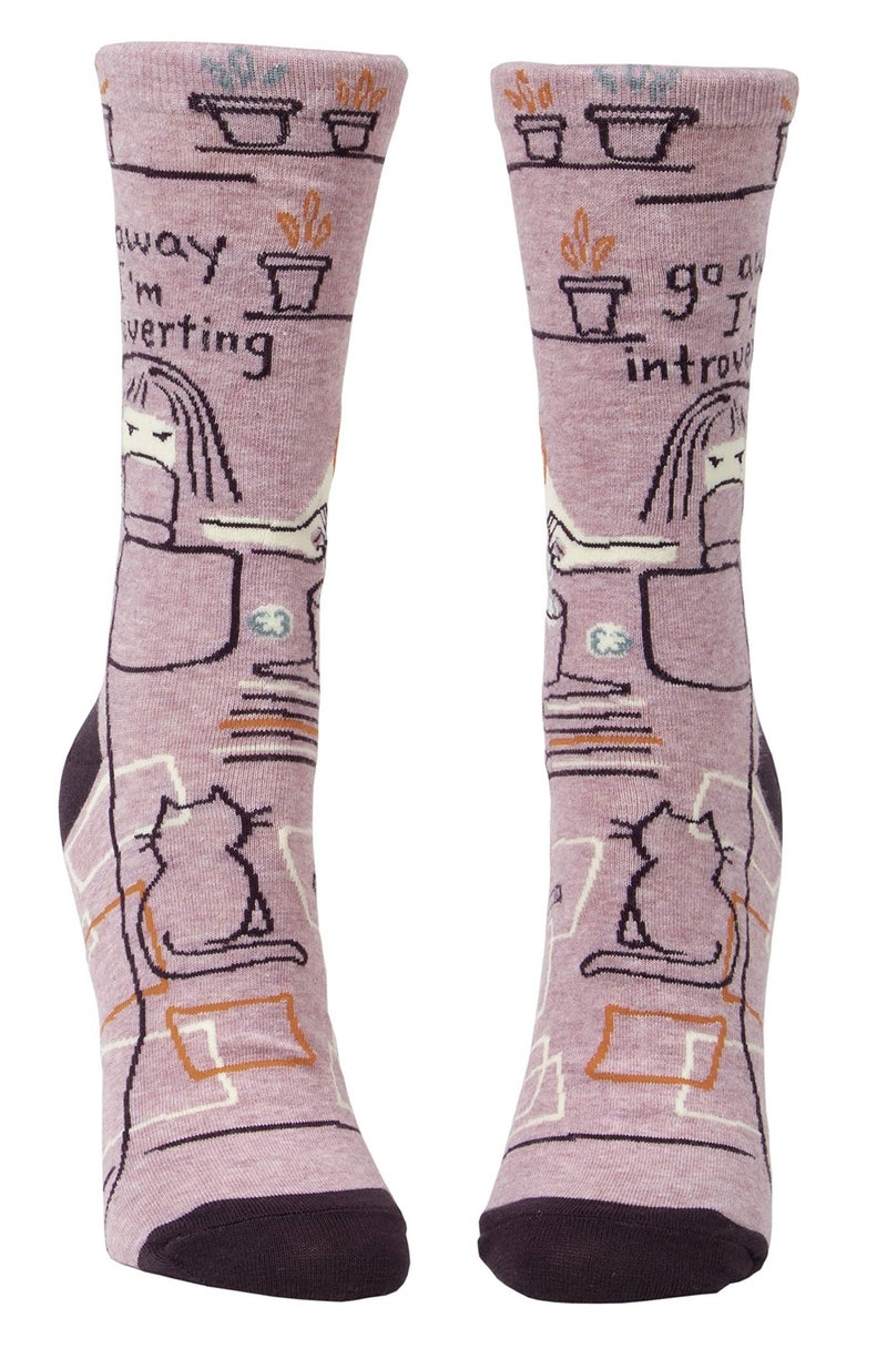 Blue Q Women's Funny Novelty Crazy Crew Socks with Sayings(fit shoe size 5-10) - Image 2