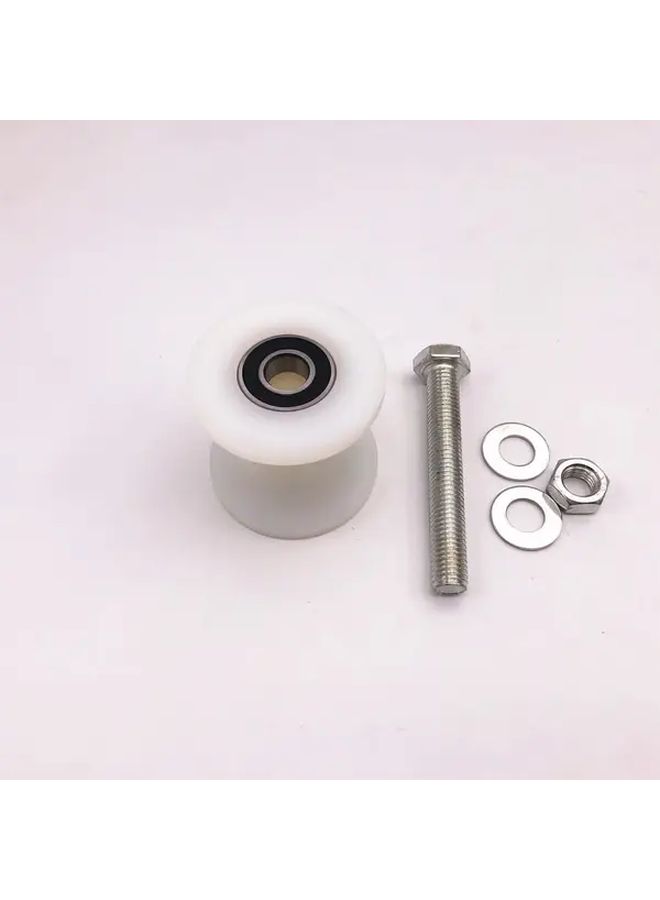 20 65Mm PP Nylon U Track Wheel Fixed Pulley Cable Line Hanging Roller Bearing - Image 4