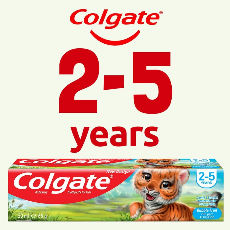 Colgate معجون أسنان كولجيت 50 مل (2-5 سنوات) - فواكه الفقاعات - Image 3