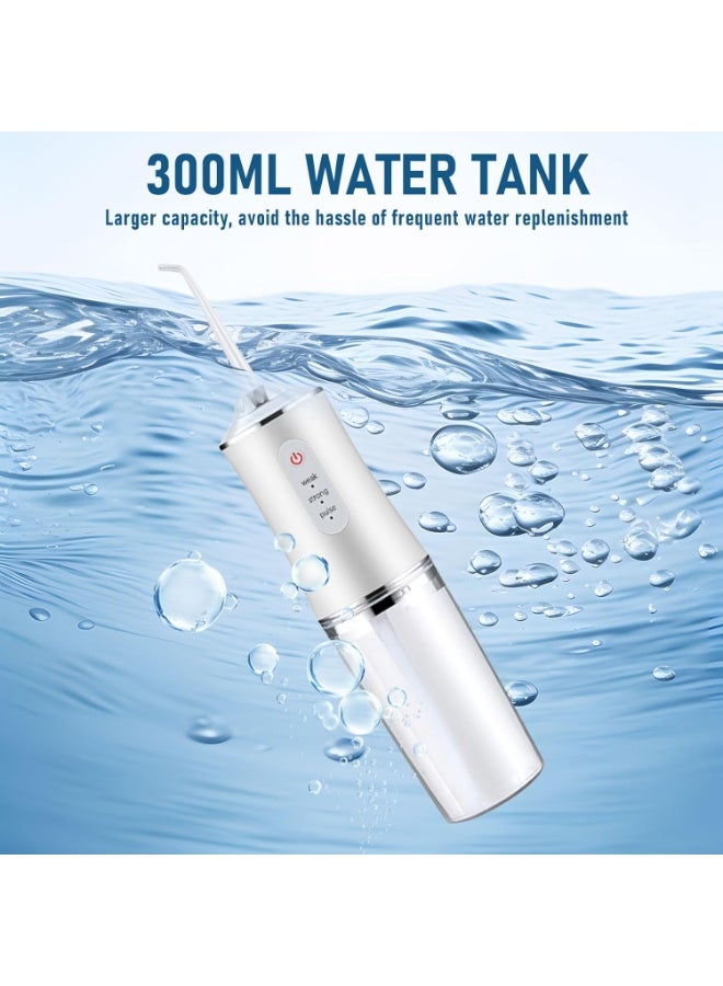 general Electric Water Flosser Cordless for Teeth 3 Modes 4 Jet Tips Cleaning and Flossing Water Dental Portable Floss Irrigator Oral Water Flossed Rechargeable Tonsil Stone Travel Adults Birthday Gift - Image 2
