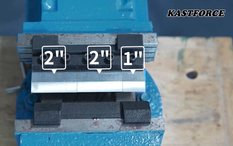 KASTFORCE KASTFORCE KF5011 5 Inch 125mm Vise Mount Metal Brake Bender Attachment Bending Max Capacity 14 Gauge 2mm Mild Steel 1/8" Aluminum - Image 2