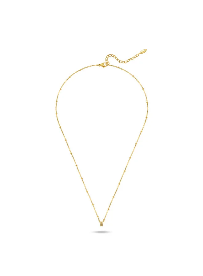 بوليس Lunesa Yellow Gold Plated Stainless Steel Chain Necklace for Women