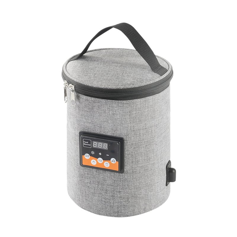 Portable Oven 12V Car Food Warmer Personal Mini Oven with Digital Display Temperature Preset Electric Car Heating Lunch Box for Road Trip Camping Picnic On The Go Office Work - Image 1