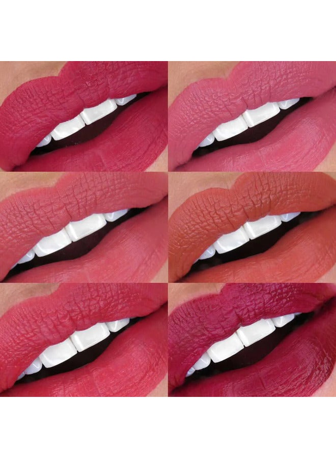 theBalm Meet Matte Hughes pack of 6 Mini Liquid Lipstick vol. 12 Multicolour - Image 3