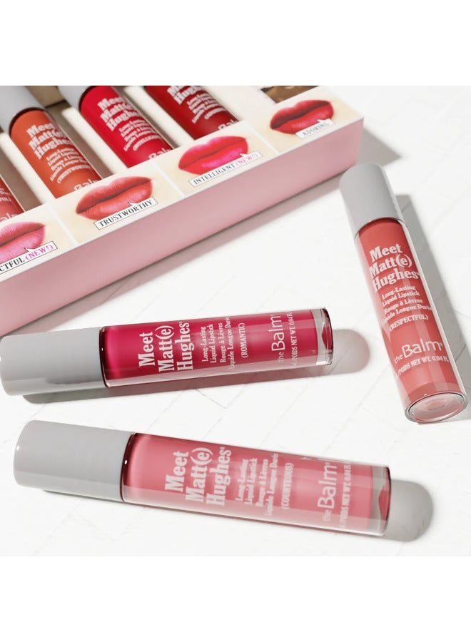 theBalm Meet Matte Hughes pack of 6 Mini Liquid Lipstick vol. 12 Multicolour - Image 2