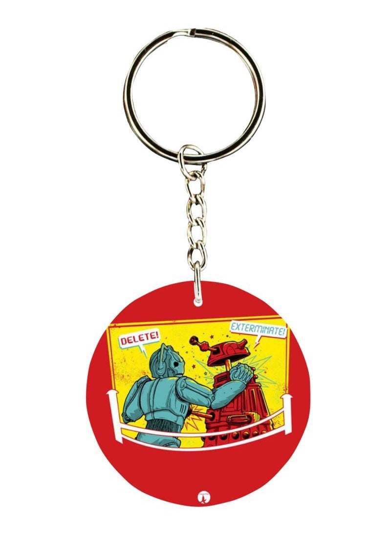 RKN Double Sided Star Wars And Doctor Who Printed Keychain 