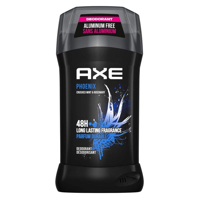 Axe Deodorant Stick for Men For Long Lasting Odor Protection Phoenix Crushed Mint  Rosemary Mens Deo Aluminum Free 30 oz
