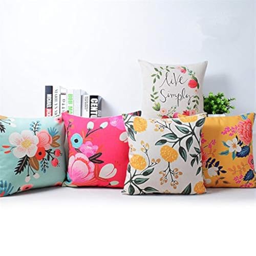 AEROHAVEN Set of 5 Designer Decorative Throw Pillow/Cushion Covers - CC122 - (24 x 24 Inch) - Image 1