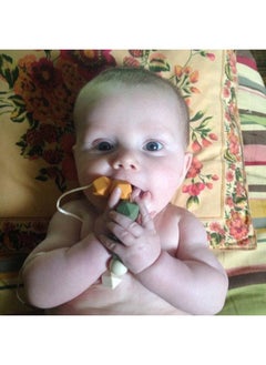 NIBEMINENT Food Grade Silicone Pendant Teething Necklace Hexagon Silicone Beads Nursing Teether Necklace  - Image 5