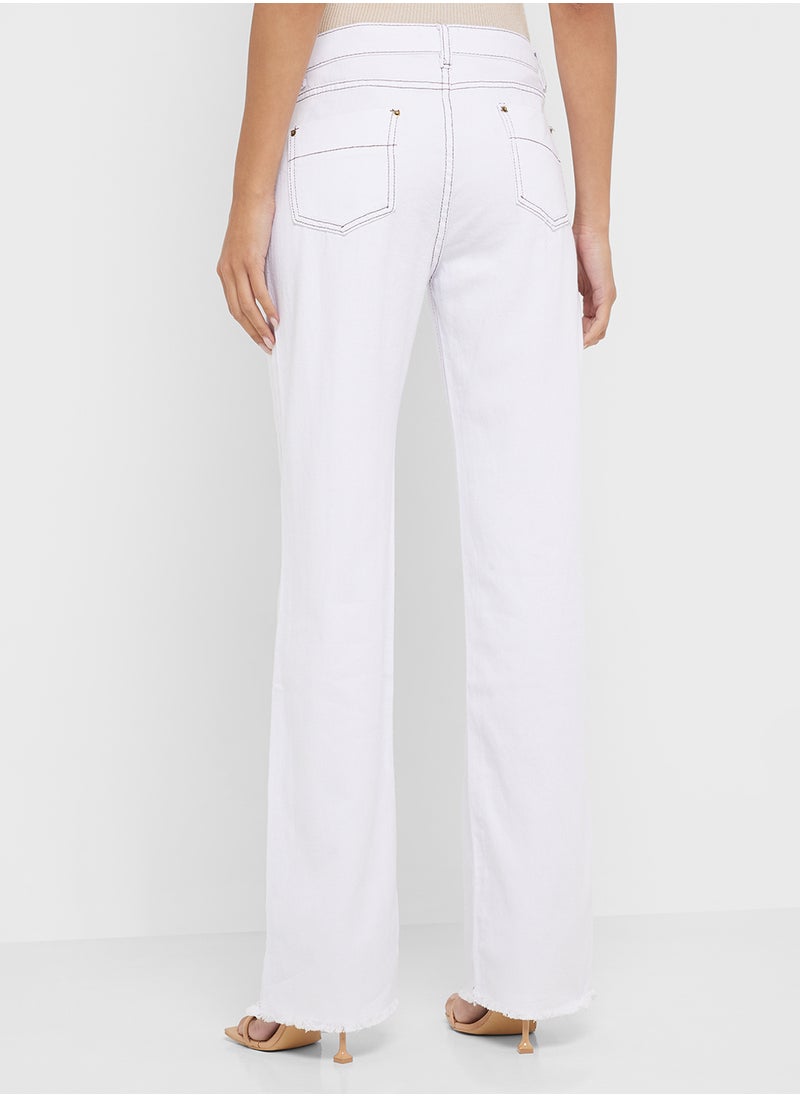Ginger High Rise Wide Leg Jeans  - Image 3