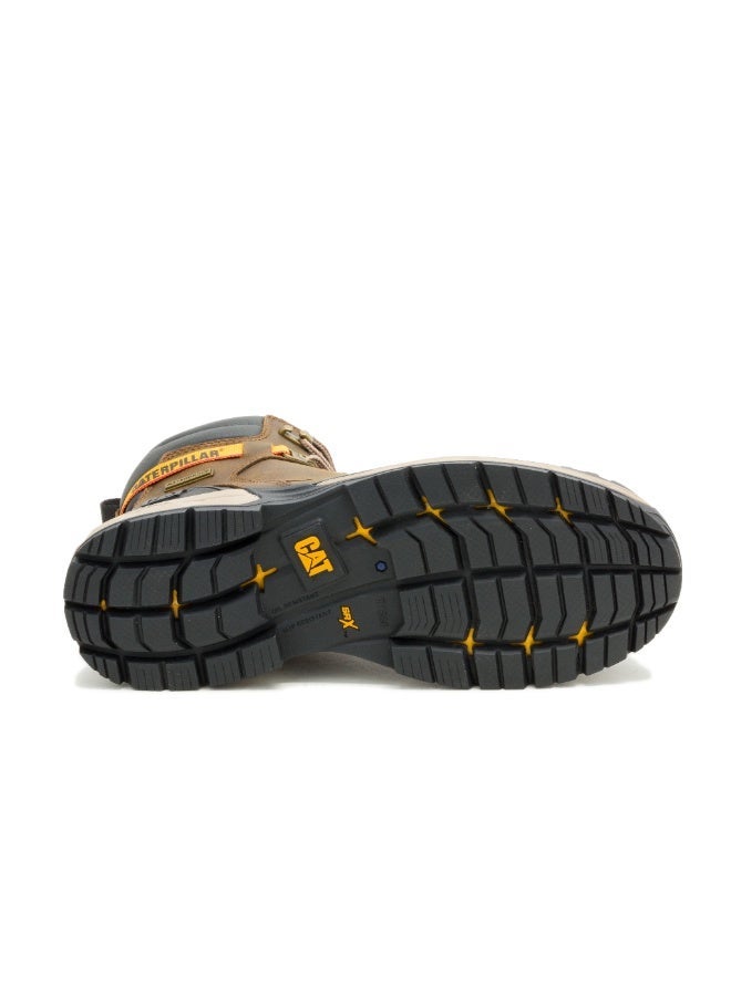 CATERPILLAR حذاء أمان للرجال من نوع إكسايفيتر باور سبرينغ 6" WP CT هرم – جلد كامل، رأس أصبع مركب، مقاوم للانزلاق، خطر كهربائي - Image 5