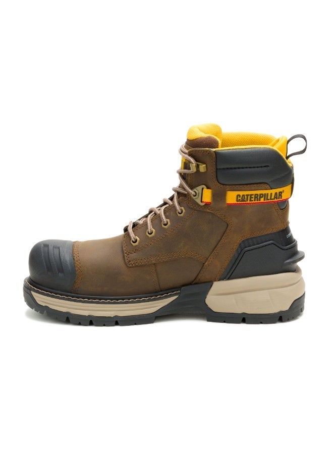 CATERPILLAR حذاء أمان للرجال من نوع إكسايفيتر باور سبرينغ 6" WP CT هرم – جلد كامل، رأس أصبع مركب، مقاوم للانزلاق، خطر كهربائي - Image 3