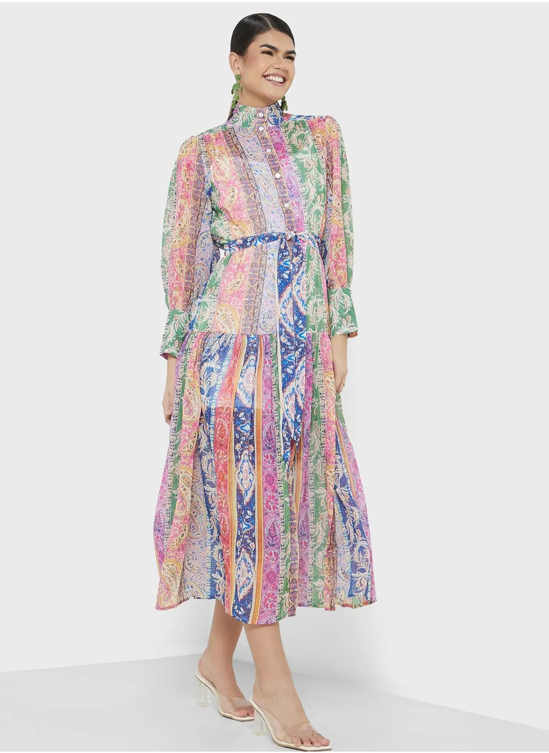 ELLA Abtract Print Dress