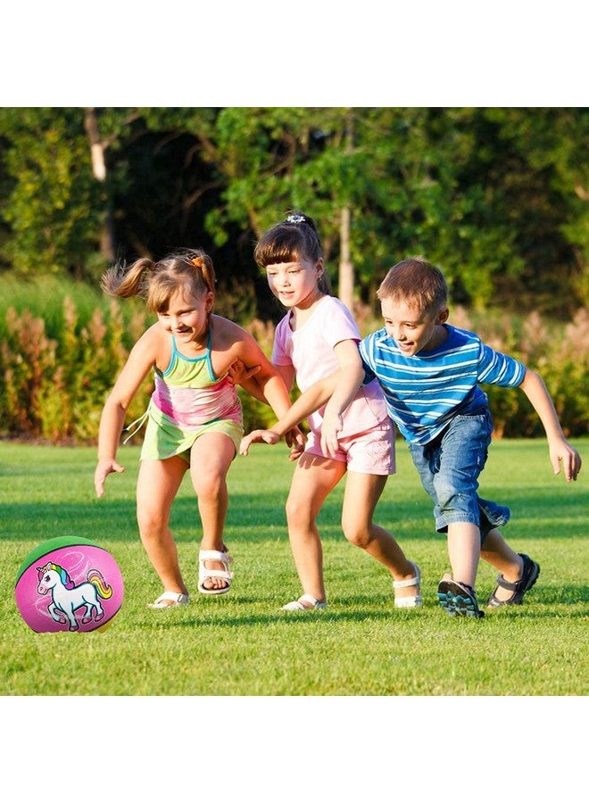 ArtCreativity Rainbow Unicorn Basketball for Kids, Bouncy Rubber Kick Ball for Backyard, Park, & Beach Outdoor Fun, Beautiful Rainbow Colors, Durable Outside Toys for Boys & Girls- Sold Deflated - Image 5