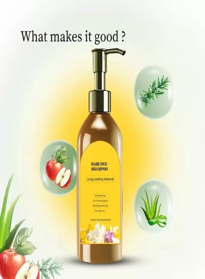 Natural Hair Colour Dye Shampoo, Ammonia-Free Hair Dye, Plant-Based Formula - Image 3
