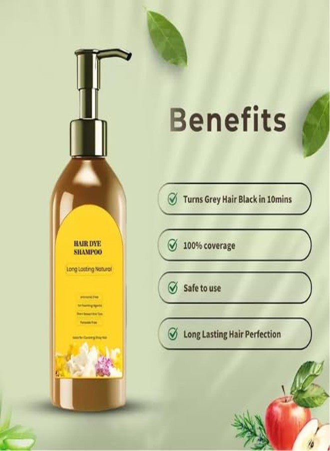 Natural Hair Colour Dye Shampoo, Ammonia-Free Hair Dye, Plant-Based Formula - Image 2