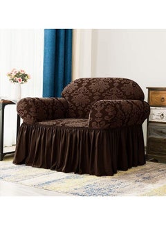 EVORY HOME Sofa Cover Jacquard 4-Pieces Set of 7-Seater (3+2+1+1) Super Stretchable Anti-Wrinkle Slip Resistant Furniture Protector  - Image 5
